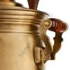 Самовар комбинированный на 5 литров формы «Банка», травление по латуни, категория «Эксклюзив» 