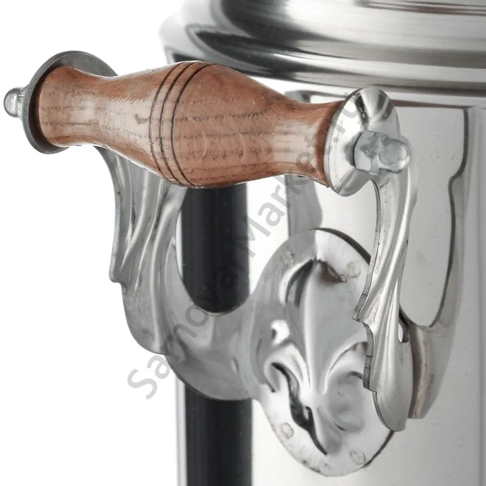 Самовар на дровах 5 литров формы «Банка» нержавеющая сталь, серебристый Самовар на дровах 5 литров формы «Банка» нержавеющая сталь, серебристый