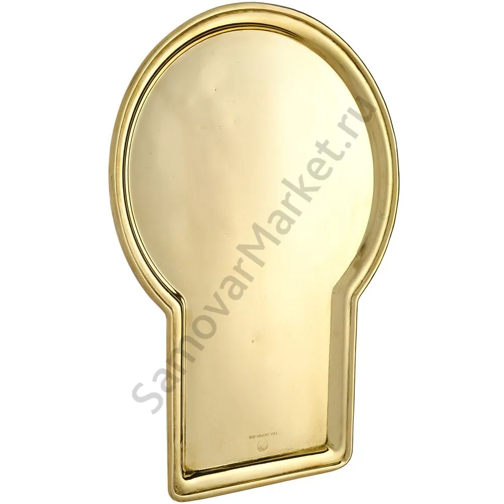 Поднос для самовара антикварный формы «Замочная скважина», Тул.Патрон Завод, золотой Поднос для самовара антикварный формы «Замочная скважина», Тул.Патрон Завод, золотой