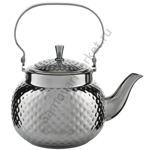 Чайник заварочный 1 литра круглый, нержавеющая сталь