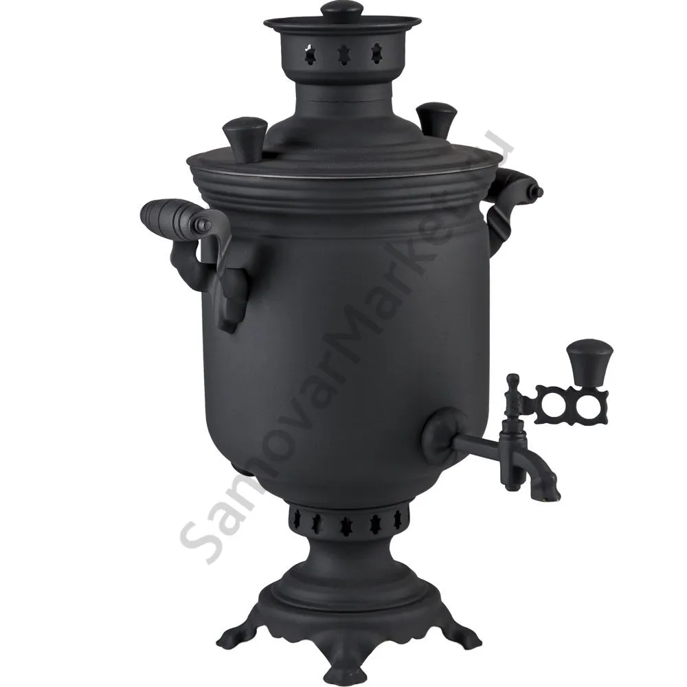 Самовар комбинированный 5 литров формы «Банка», категория «Эксклюзив», «Графит» Самовар комбинированный 5 литров формы «Банка», категория «Эксклюзив», «Графит»