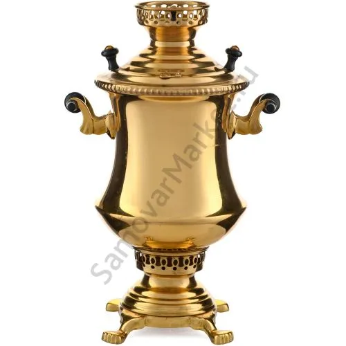 Самовар сувенирный формы «Кратер», золотой