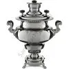 Самовар антикварный на дровах 7,5 литров формы «Ваза гранная» Н.А. Воронцова, с трубой, серебристый Самовар антикварный на дровах 7,5 литров формы «Ваза гранная» Н.А. Воронцова, с трубой, серебристый