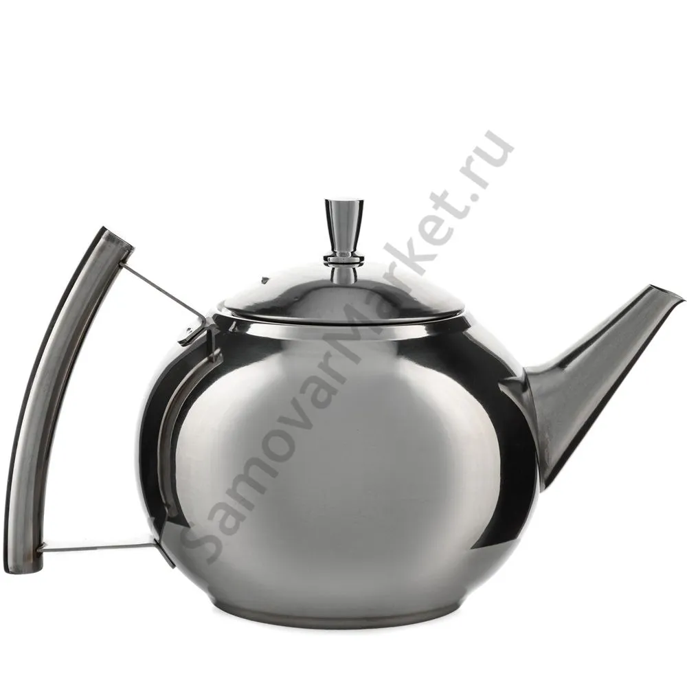 Чайник заварочный 1,2 литра круглый, нержавейка Чайник заварочный 1,2 литра круглый, нержавейка