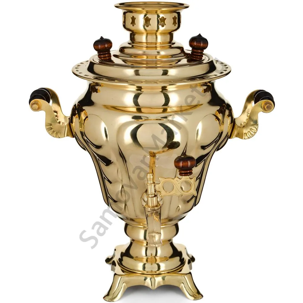 Самовар электрический 3,5 литра формы «Груша», золотой, категория «Стандарт» Самовар электрический 3,5 литра формы «Груша», золотой, категория «Стандарт»