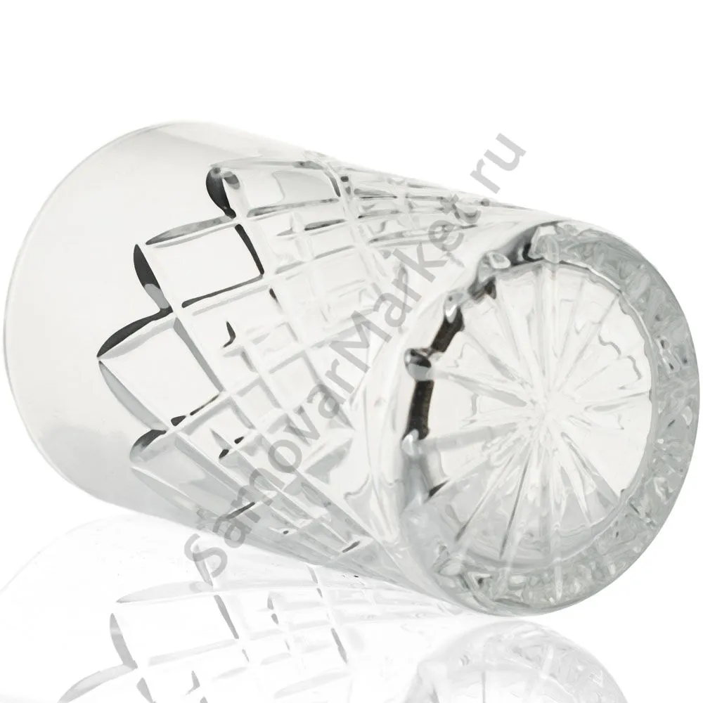 Стакан для подстаканника хрустальный «Ромбики крупные» Стакан для подстаканника хрустальный «Ромбики крупные»