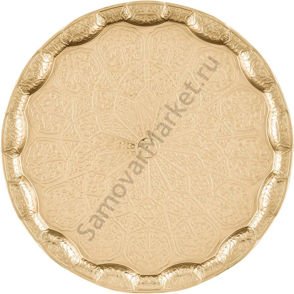 Поднос для самовара круглый, рельефный Поднос для самовара круглый, рельефный