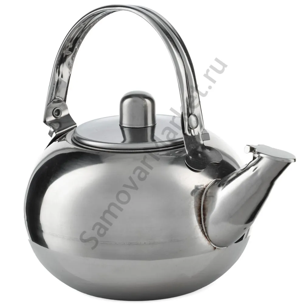 Чайник заварочный 0,8 литра круглый, нержавеющая сталь Чайник заварочный 0,8 литра круглый, нержавеющая сталь
