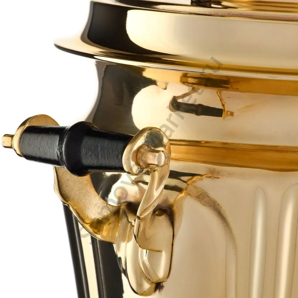 Самовар на дровах 7 литров формы «Рюмка гранная», золотой, категория «Дачный» Самовар на дровах 7 литров формы «Рюмка гранная», золотой, категория «Дачный»