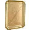 Поднос для самовара прямоугольный с гравировкой "Вьюга", золотой