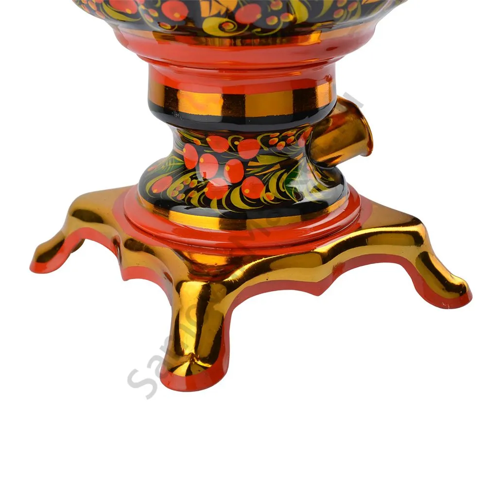 Самовар электрический 3 литра с художественной росписью «Рябина в зелени» формы «Жёлудь» Самовар электрический 3 литра с художественной росписью «Рябина в зелени» формы «Жёлудь»