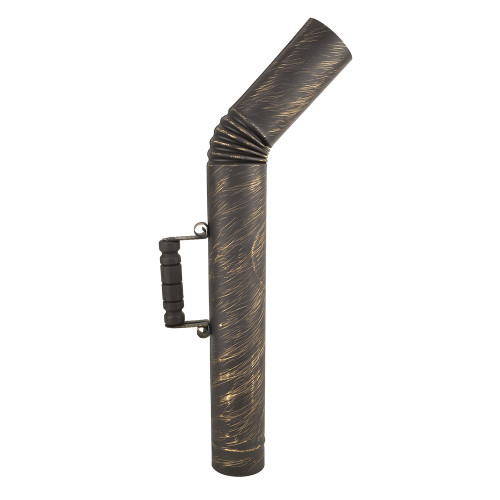 Труба для самовара патинированнная диаметром 65 мм с деревянной ручкой, золотые нити