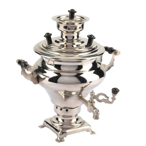 Самовар сувенирный «Ясная поляна», серебристый