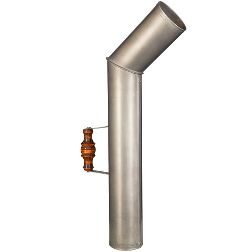 Труба 65 мм для самовара серебристая с травлением по никелю «Люкс»