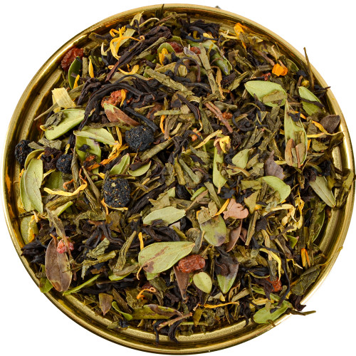 Чай листовой зелёный и чёрный "Карельский сбор", в зип-пакете, 100 г