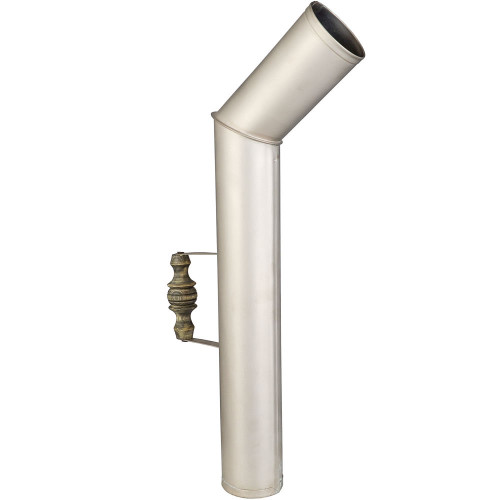 Труба 61 мм для самовара серебристая с травлением по никелю «Люкс»