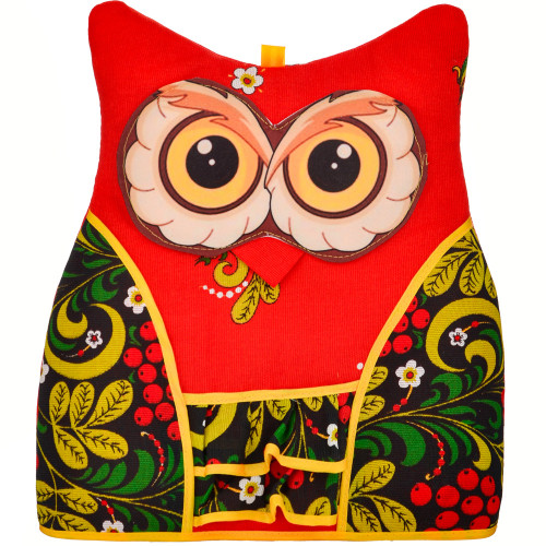 Грелка на заварочный чайник «Сова хохлома»