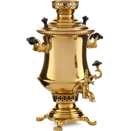 Самовар сувенирный формы «Кратер», золотой