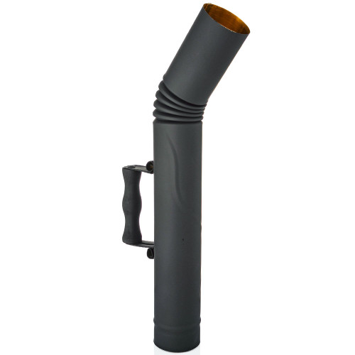 Труба для самовара патинированная диаметром 65 мм с деревянной ручкой, «Графит» 