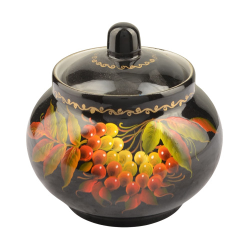 Сахарница с художественной росписью «Осенний виноград» 