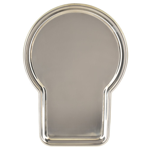 Поднос для самовара формы «Замочная скважина» средний, серебристый