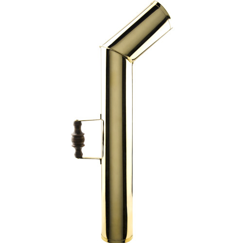 Труба для самовара золотая с деревянной состаренной ручкой «Люкс» в ассортименте