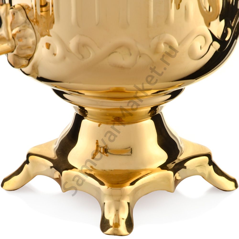 Самовар электрический 3 литра формы «Банка гранная», золотой, категория «Стандарт» Самовар электрический 3 литра формы «Банка гранная», золотой, категория «Стандарт»