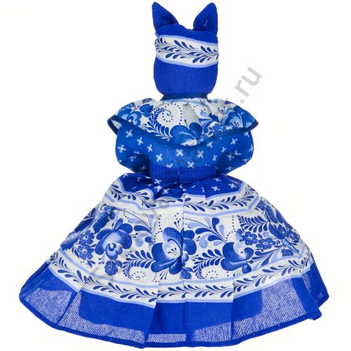 Грелка на заварочный чайник «Солоха в сарафане под гжель»