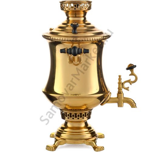Самовар сувенирный формы «Кратер», золотой