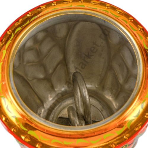 Самовар электрический 3 л с автоотключением, худ. росп. «Хохлома с ягодами в зелени» формы «Жёлудь»