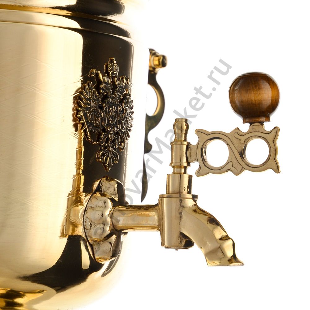 Самовар электрический 3 литра формы «Банка с гербом РФ », золотой, категория «Стандарт» Самовар электрический 3 литра формы «Банка с гербом РФ », золотой, категория «Стандарт»