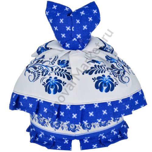 Грелка на заварочный чайник «Барыня малая, Гжель с балеро»