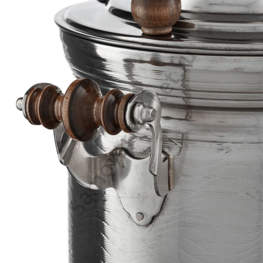 Самовар на дровах 5 литров формы «Банка с вибронакаткой», серебристый, категория «Дачный» Самовар на дровах 5 литров формы «Банка с вибронакаткой», серебристый, категория «Дачный»