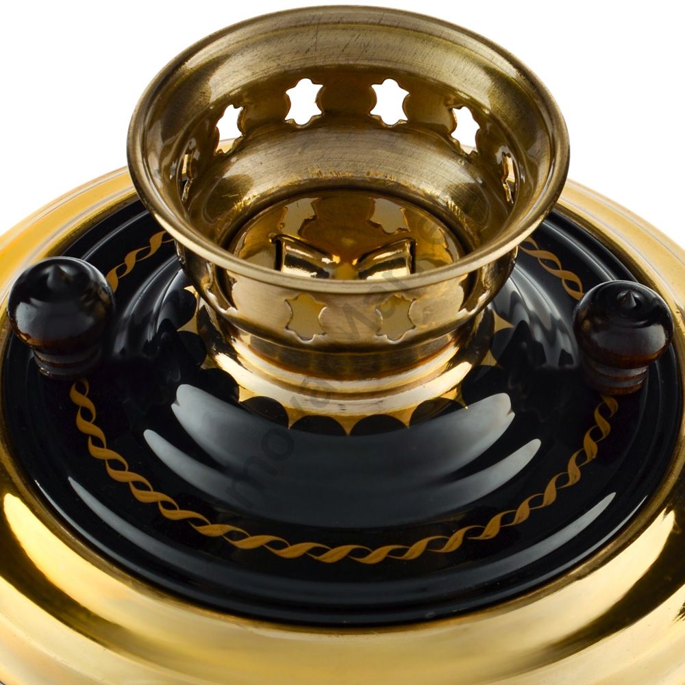 Самовар электрический 2 литра с художественной росписью «Кудрина чёрная» формы «Чаша» Самовар электрический 2 литра с художественной росписью «Кудрина чёрная» формы «Чаша»