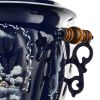 Самовар электрический 3 л. с автооткл. худ.росписью «Зима» формы «Жёлудь» в наборе из 4 предметов