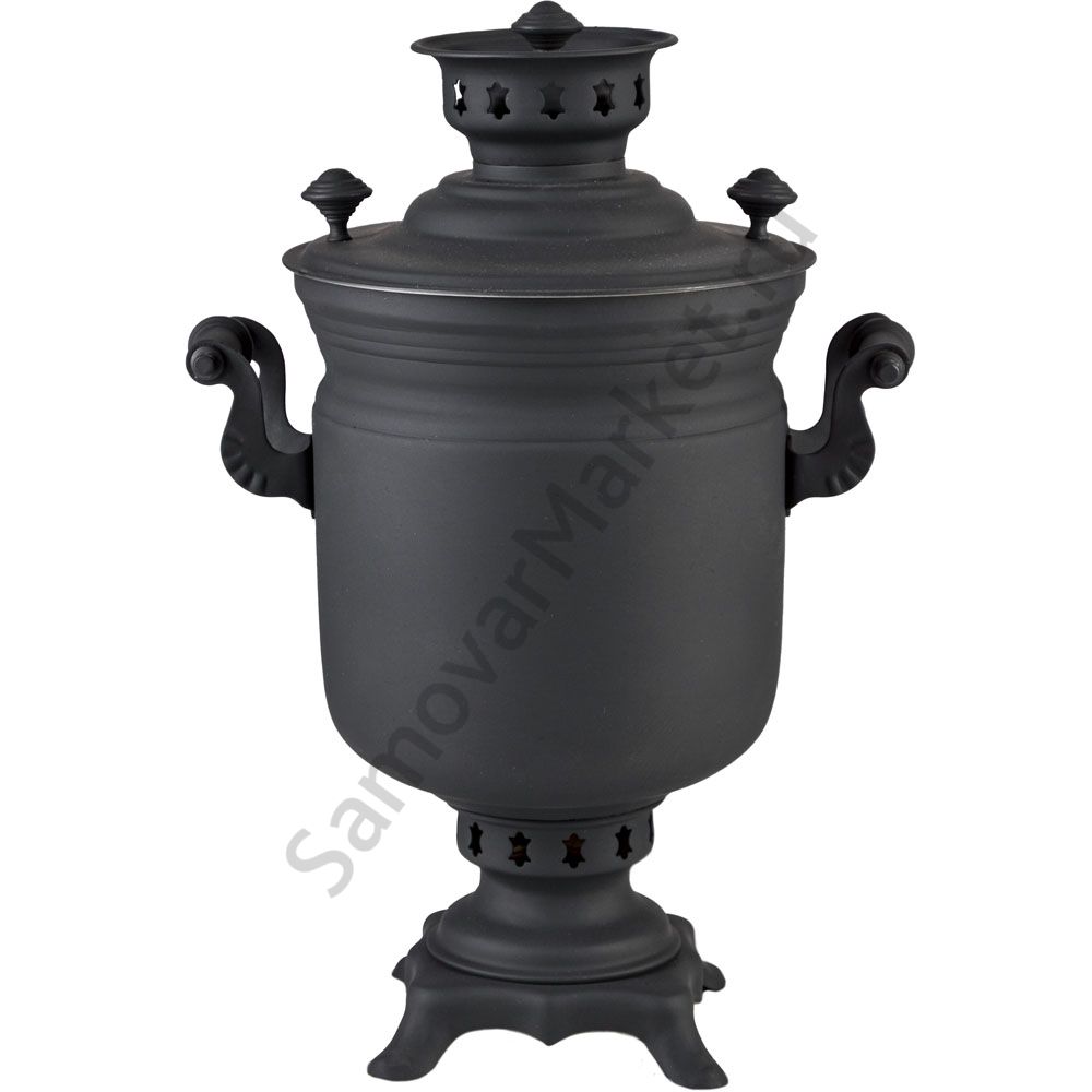 Самовар на дровах 2,8 литра формы «Банка», категория «Эксклюзив», «Графит» Самовар на дровах 2,8 литра формы «Банка», категория «Эксклюзив», «Графит»