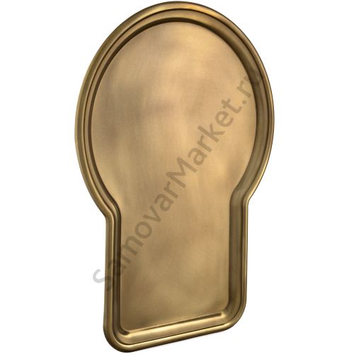 Поднос для самовара формы «Замочная скважина» средний, травление по латуни