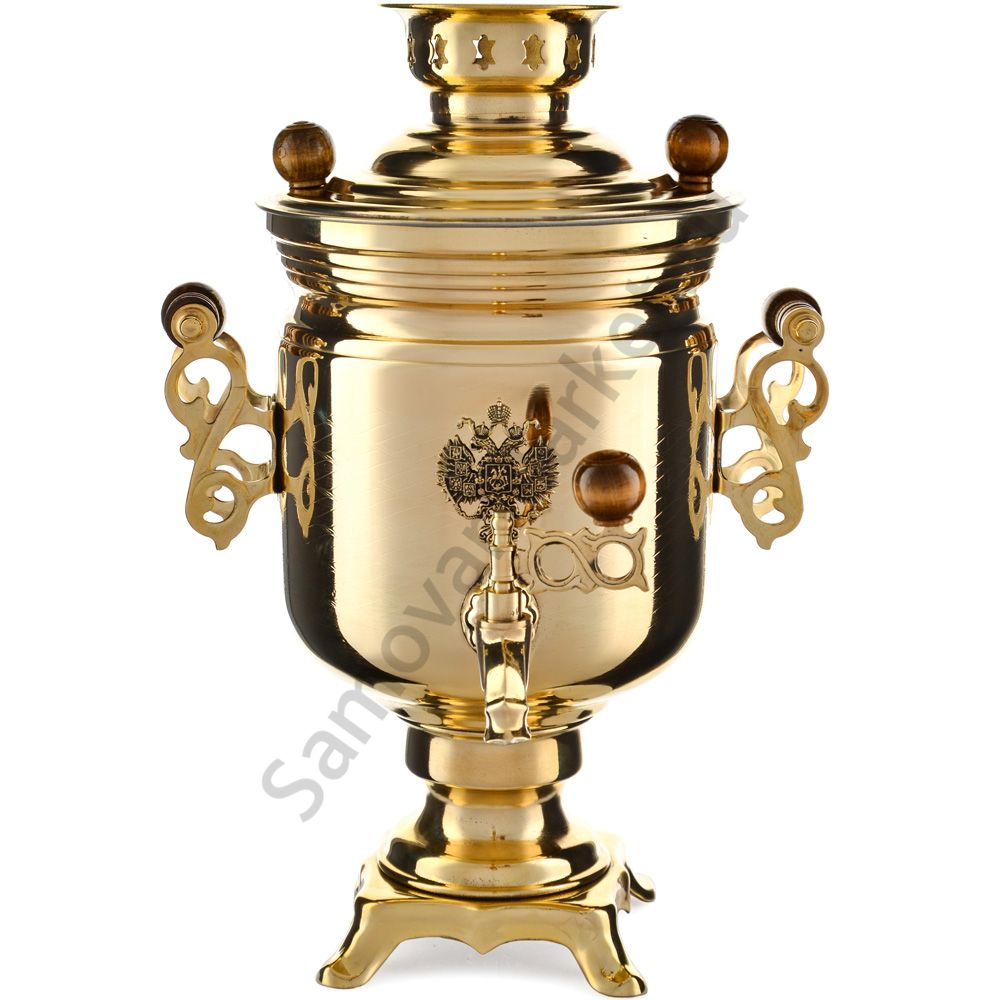 Самовар электрический 3 литра формы «Банка с гербом РФ », золотой, категория «Стандарт» Самовар электрический 3 литра формы «Банка с гербом РФ », золотой, категория «Стандарт»