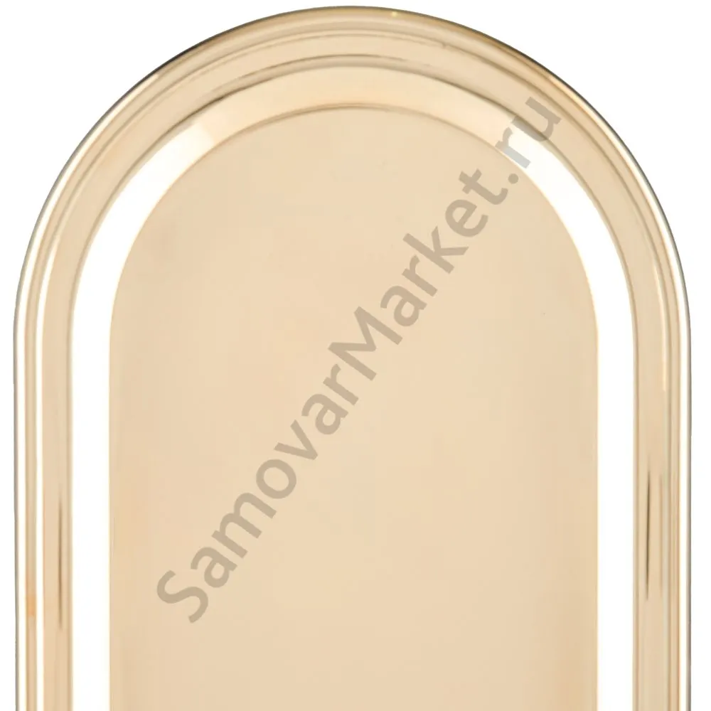 Поднос для самовара формы «Пуля», завод «Штамп», золотой 