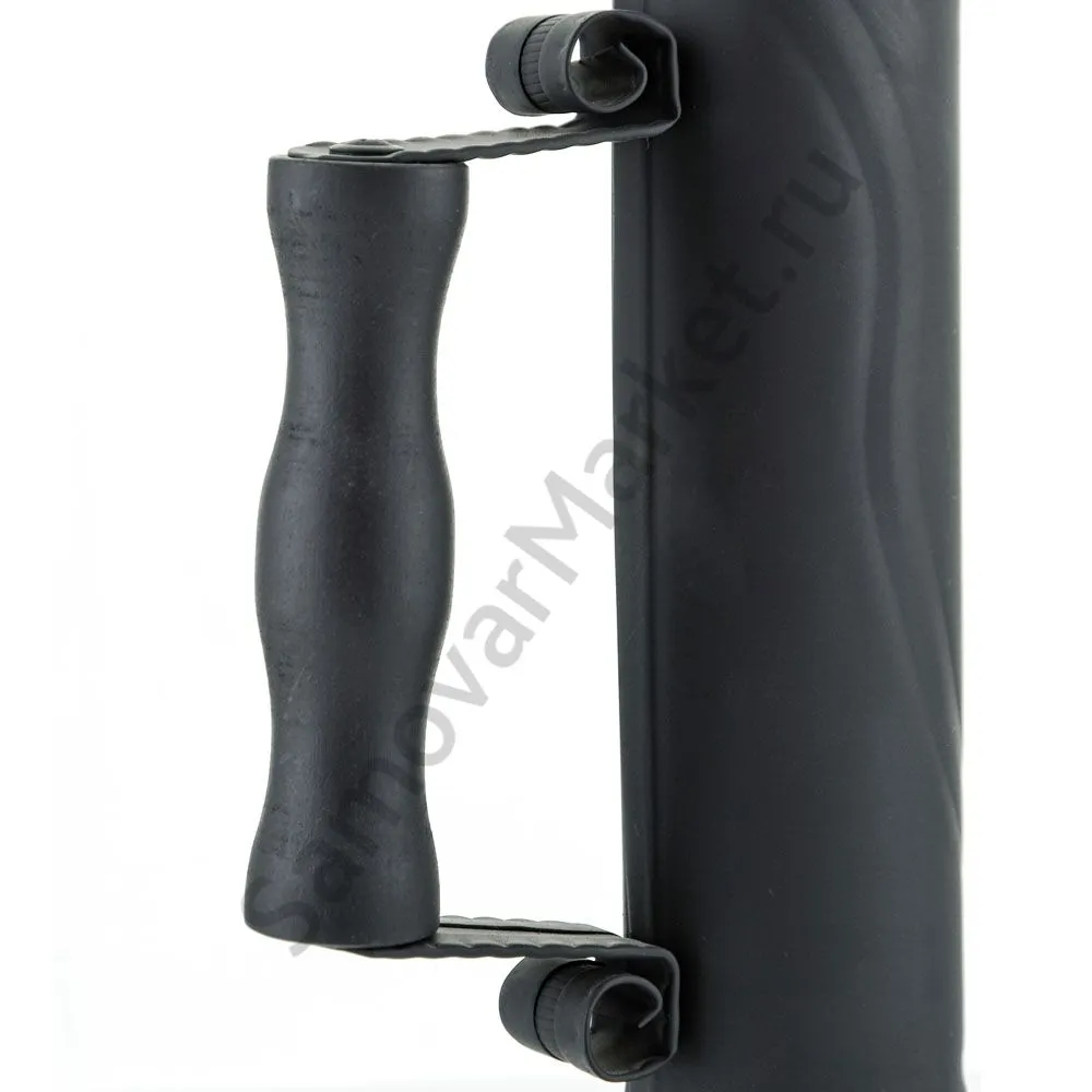 Труба для самовара патинированная диаметром 51 мм с деревянной ручкой, «Графит» 