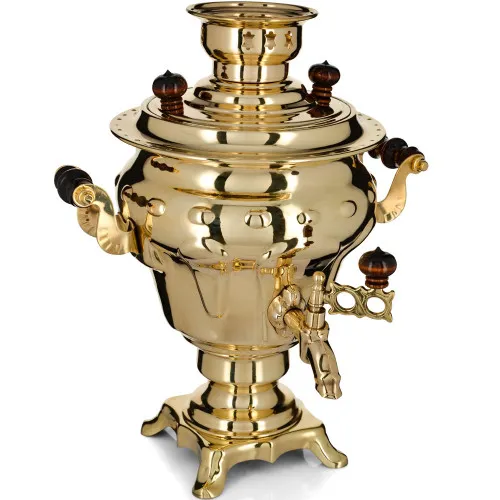 Самовар электрический 3 литра формы «Груша», золотой, категория «Стандарт» Самовар электрический 3 литра формы «Груша», золотой, категория «Стандарт»