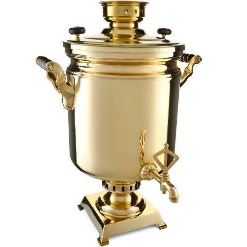 Самовар буфетный электрический 45 литров, золотой