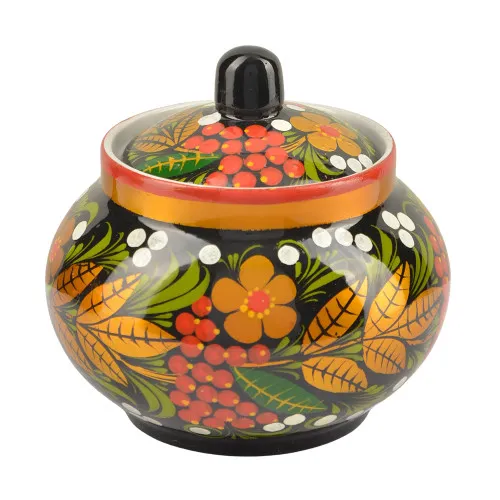 Сахарница с художественной росписью «Рябина» Сахарница с художественной росписью «Рябина»