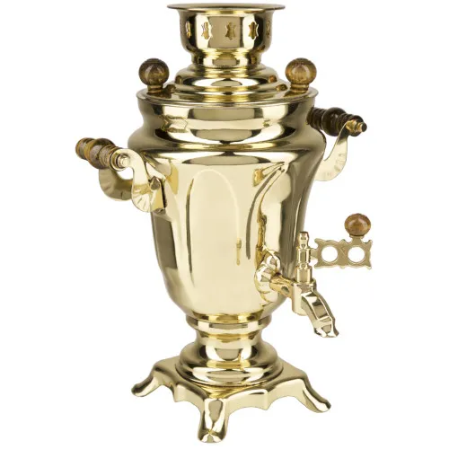 Самовар электрический 1,5 литра формы «Тюльпан», золотой, категория «Стандарт» Самовар электрический 1,5 литра формы «Тюльпан», золотой, категория «Стандарт»