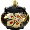 Сахарница с художественной росписью «Кудрина чёрная» Сахарница с художественной росписью «Кудрина чёрная»