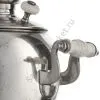 Самовар антикварный на дровах «Эгоист» 1,5 литра формы «Яйцо» Маликова, с трубой, серебристый