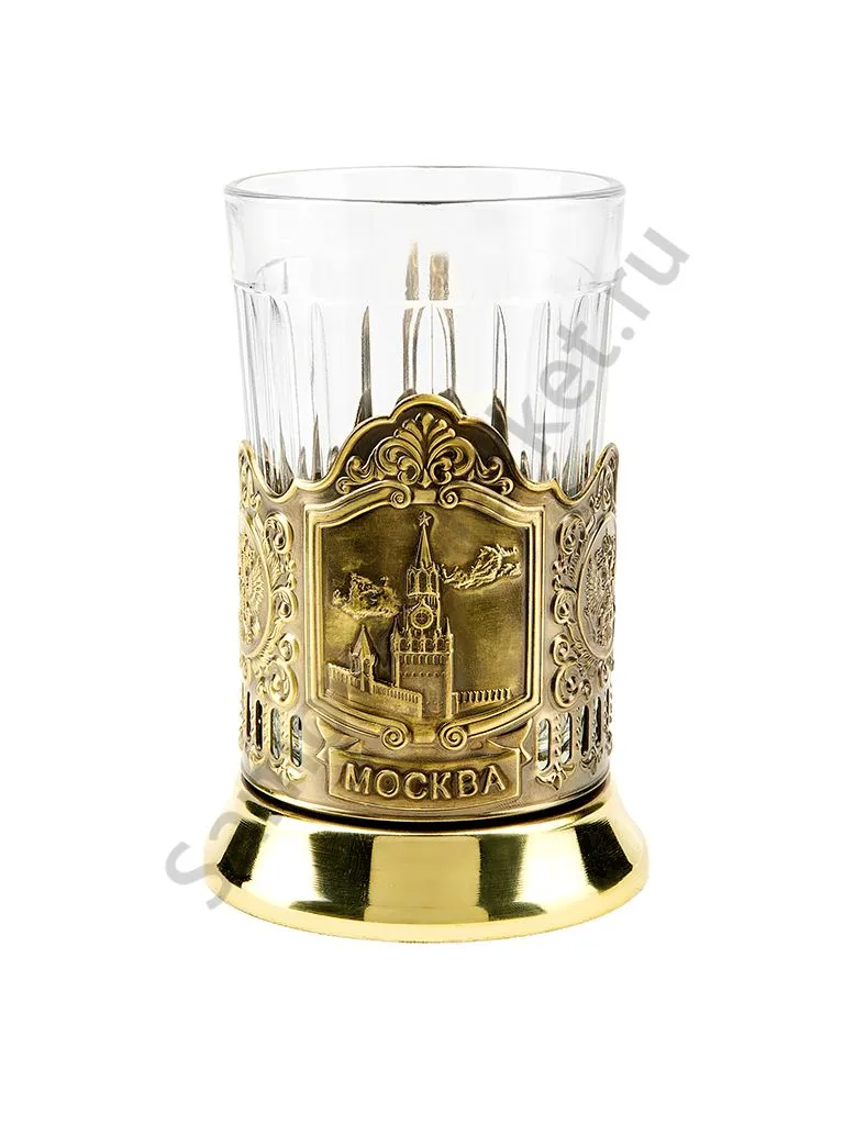 Подстаканник латунный «Спасская башня» Подстаканник латунный «Спасская башня»