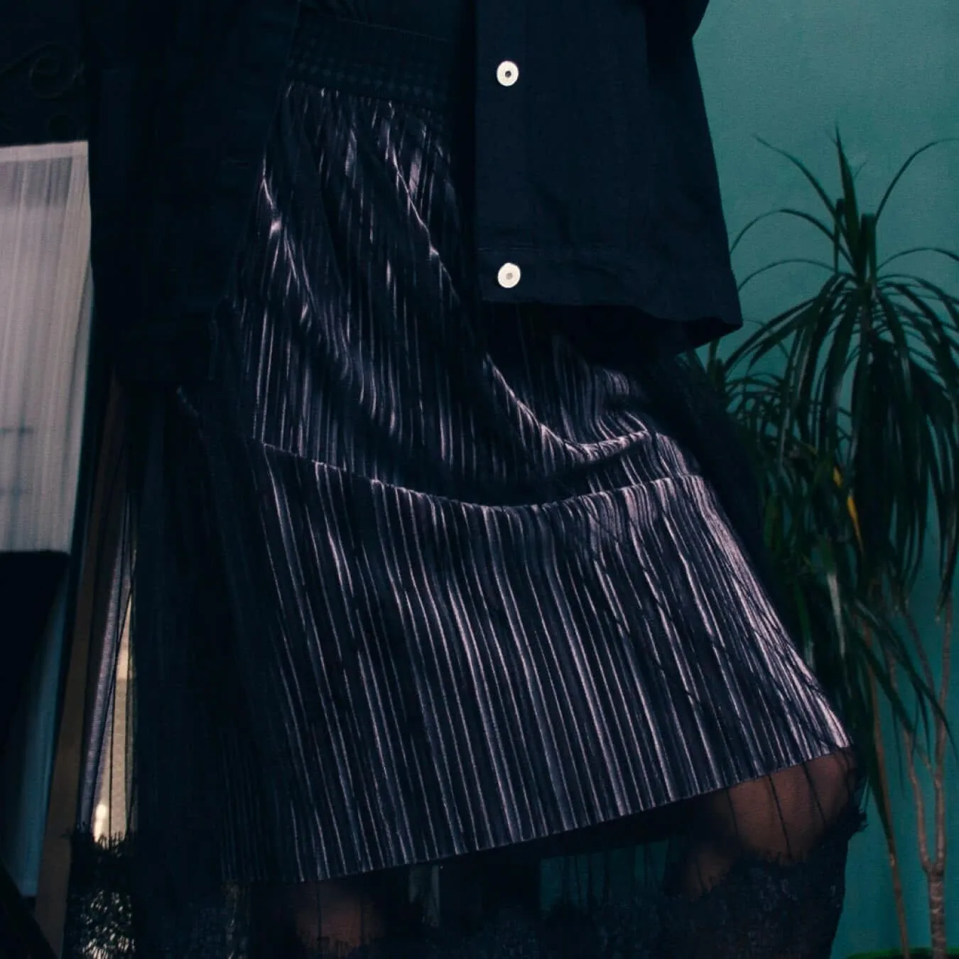 Черная замшевая юбка Черная замшевая юбка