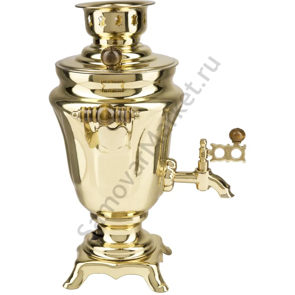 Самовар электрический 1,5 литра формы «Тюльпан», золотой, категория «Стандарт» Самовар электрический 1,5 литра формы «Тюльпан», золотой, категория «Стандарт»