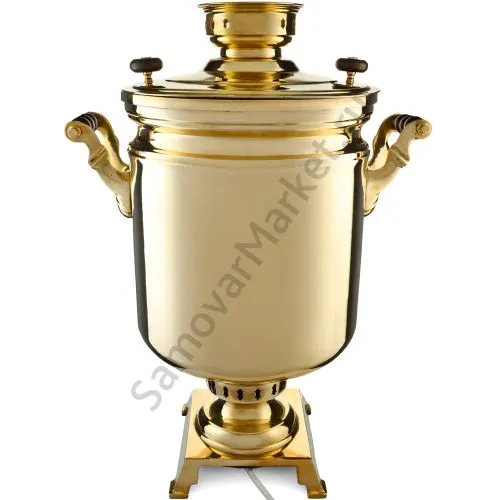 Самовар буфетный электрический 45 литров, золотой